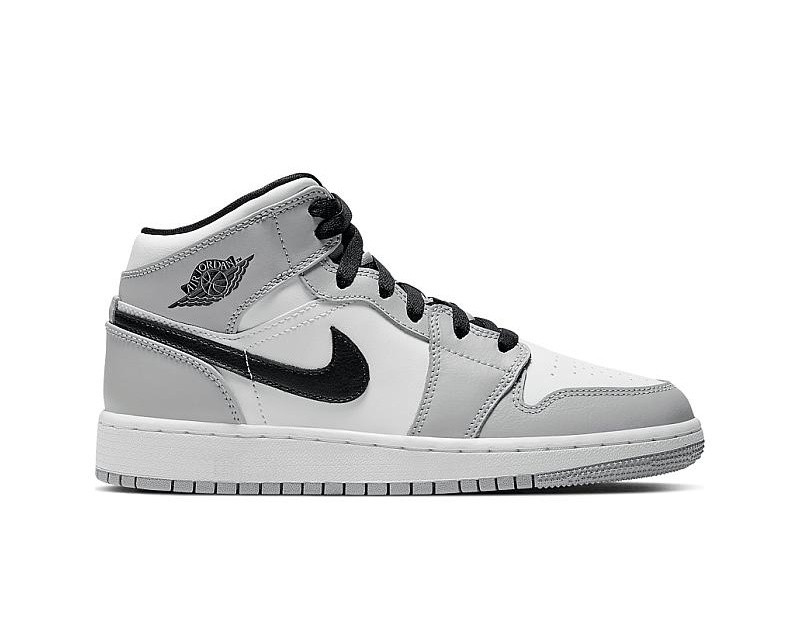 Air jordan 1 mid gs light smoke grey youth Clearance