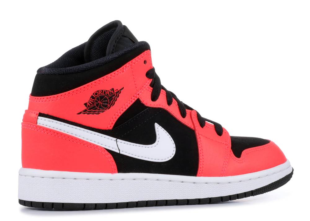 air jordan 1 mid black infrared 23 white