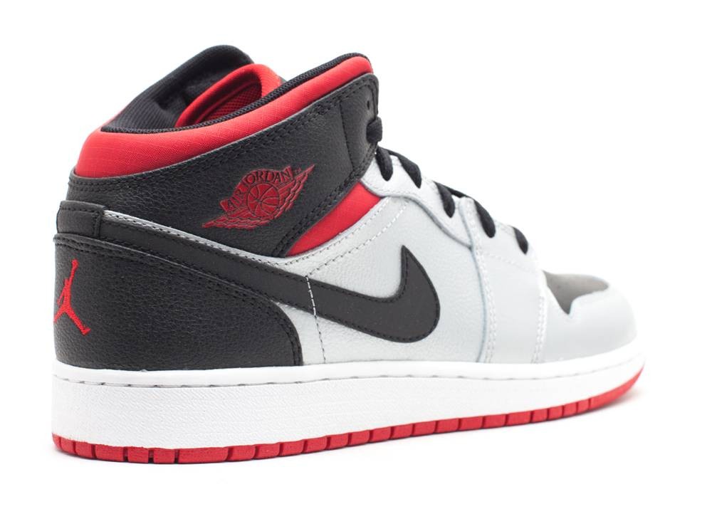 Air Jordan 1 Phat Gs Metallic Platinum Gym Black Red 364771021 Febbuy