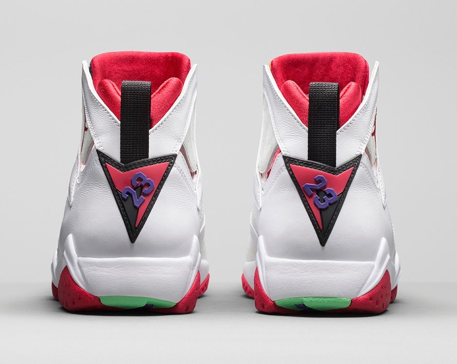 Air Jordan 7 Hare White Light Silver Tourmaline True Red 304775125 Febbuy