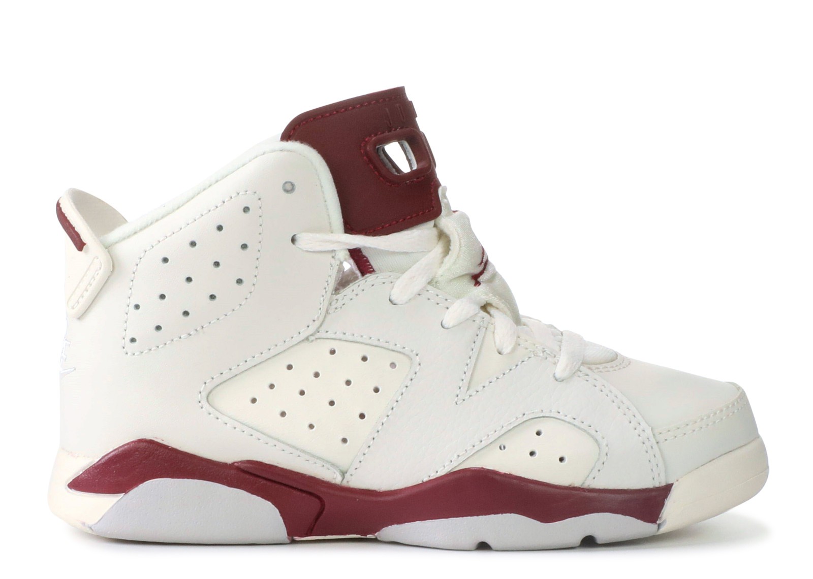 jordan 6 white maroon