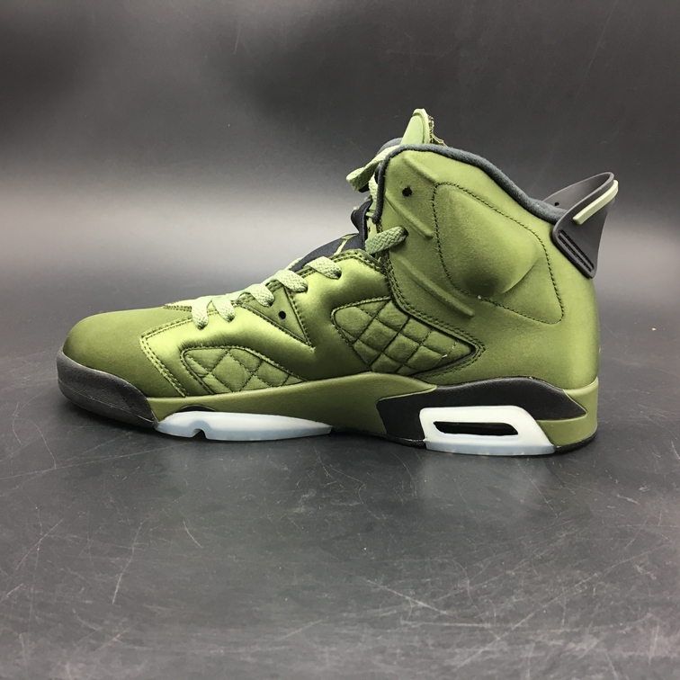 Nike Air Jordan 6 Men Basketball Shoes Camo Green AH4614-303 - Febbuy