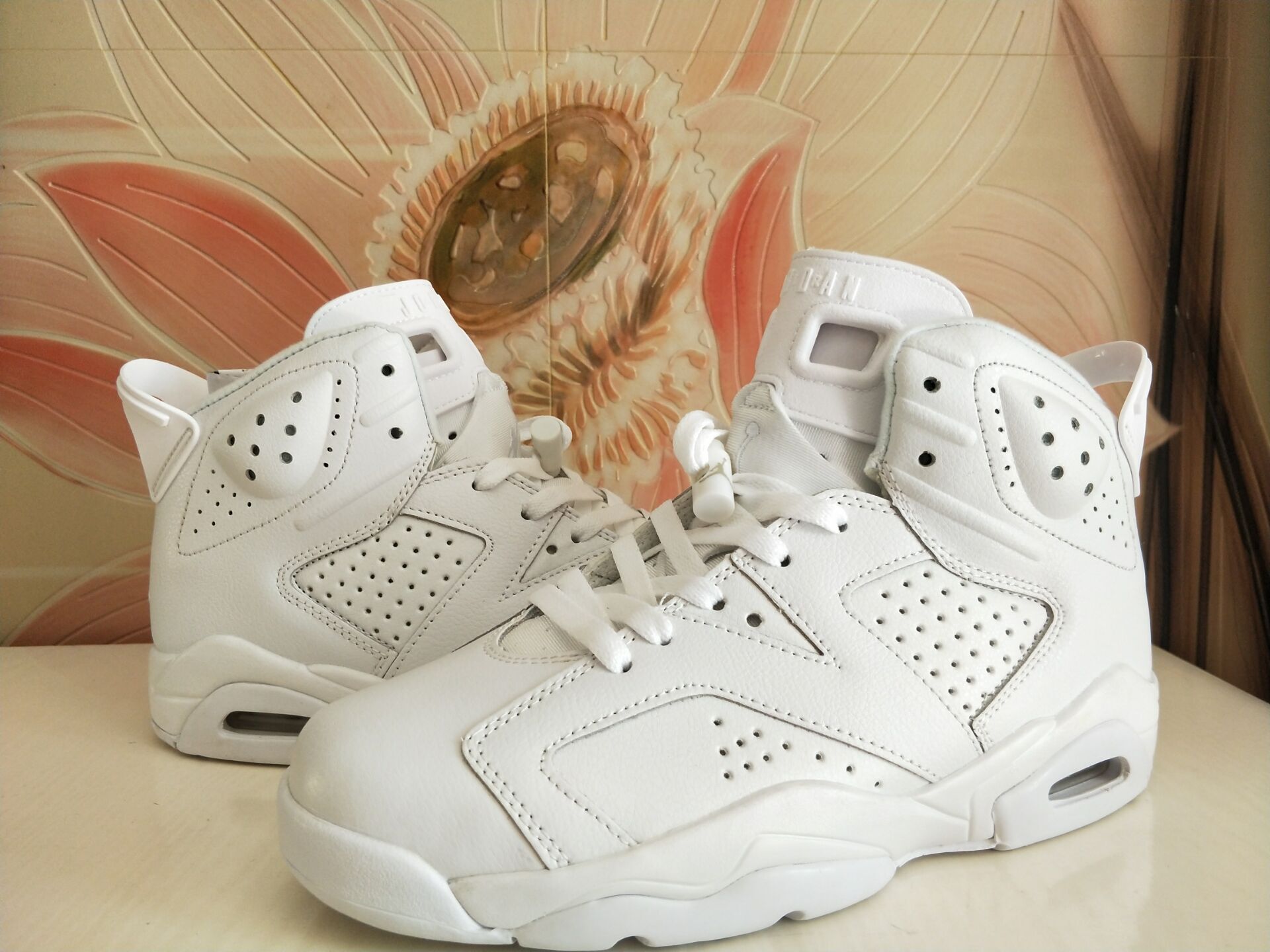 Nike Air Jordan VI 6 Retro Unisex Basketball Shoes All White 543390