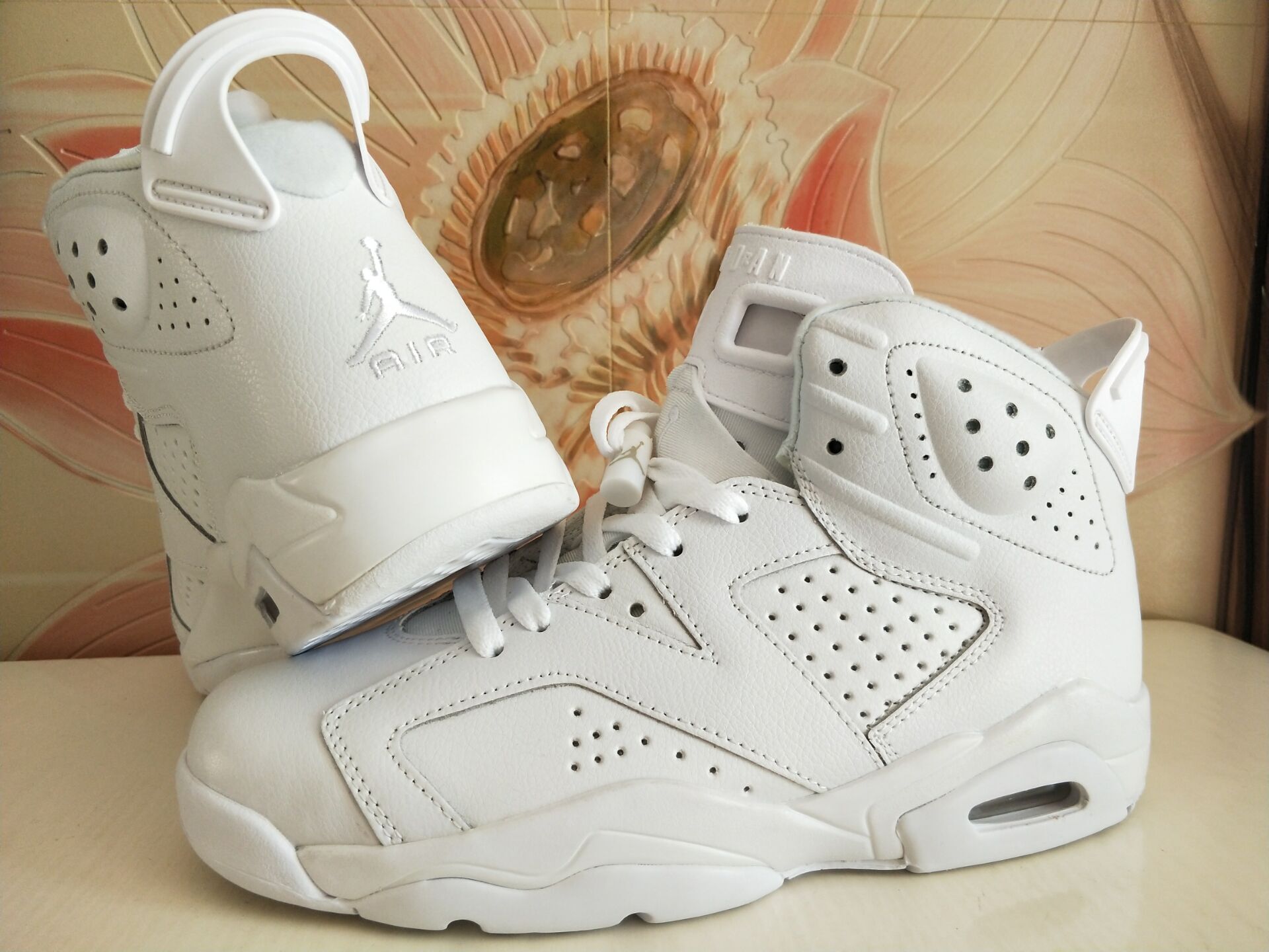 Nike Air Jordan VI 6 Retro Unisex Basketball Shoes All White 543390