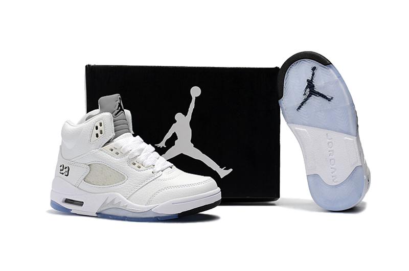 black and white jordans for kids