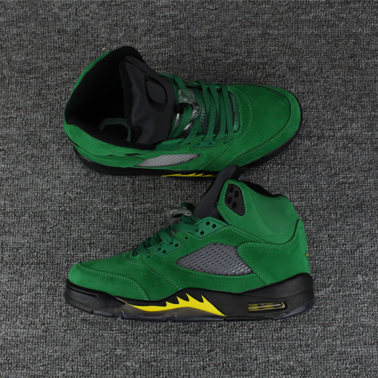 nike jordan green yellow