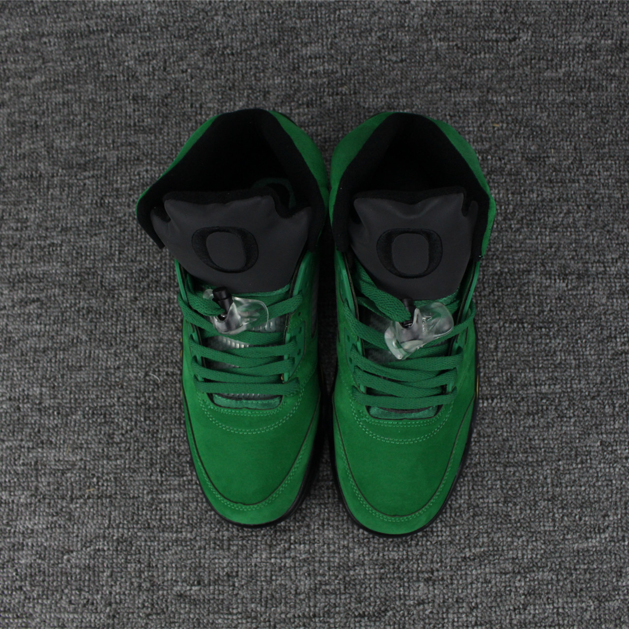 Nike Air Jordan V 5 Retro Men Basketball Shoes Deep Green Yellow Febbuy