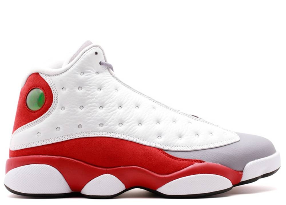 Air Jordan 13 Retro Grey Toe Cement Black White True Red 414571126 Febbuy