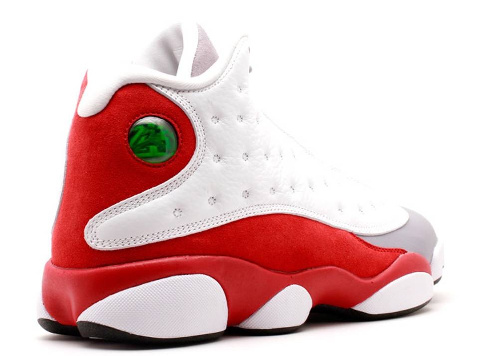 jordan 13 grey and red