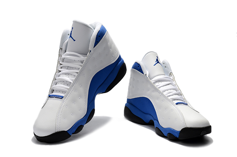 jordan retro 13 blue and white