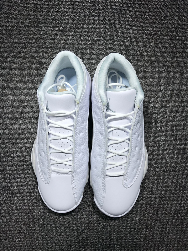all white air jordan 13s