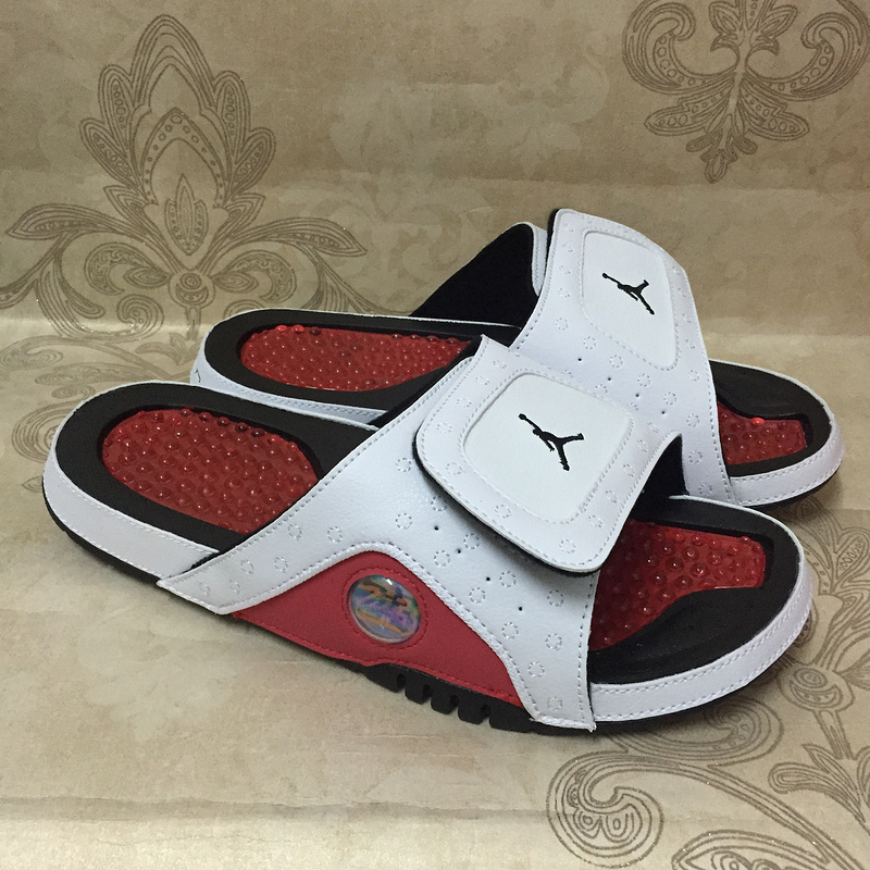 Nike AIR JORDAN HYDRO XIII 13 RETRO white black gym red men sports