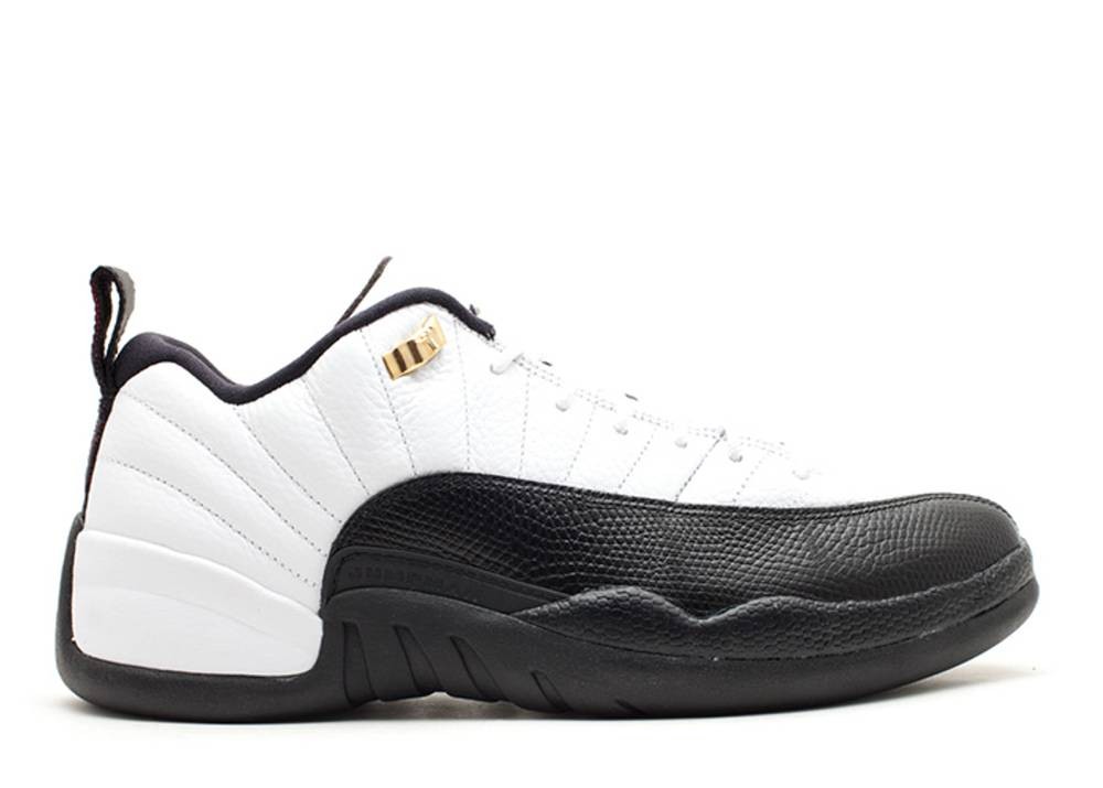 Air Jordan 12 Retro Low Taxi White Black 308317-104 - Febbuy