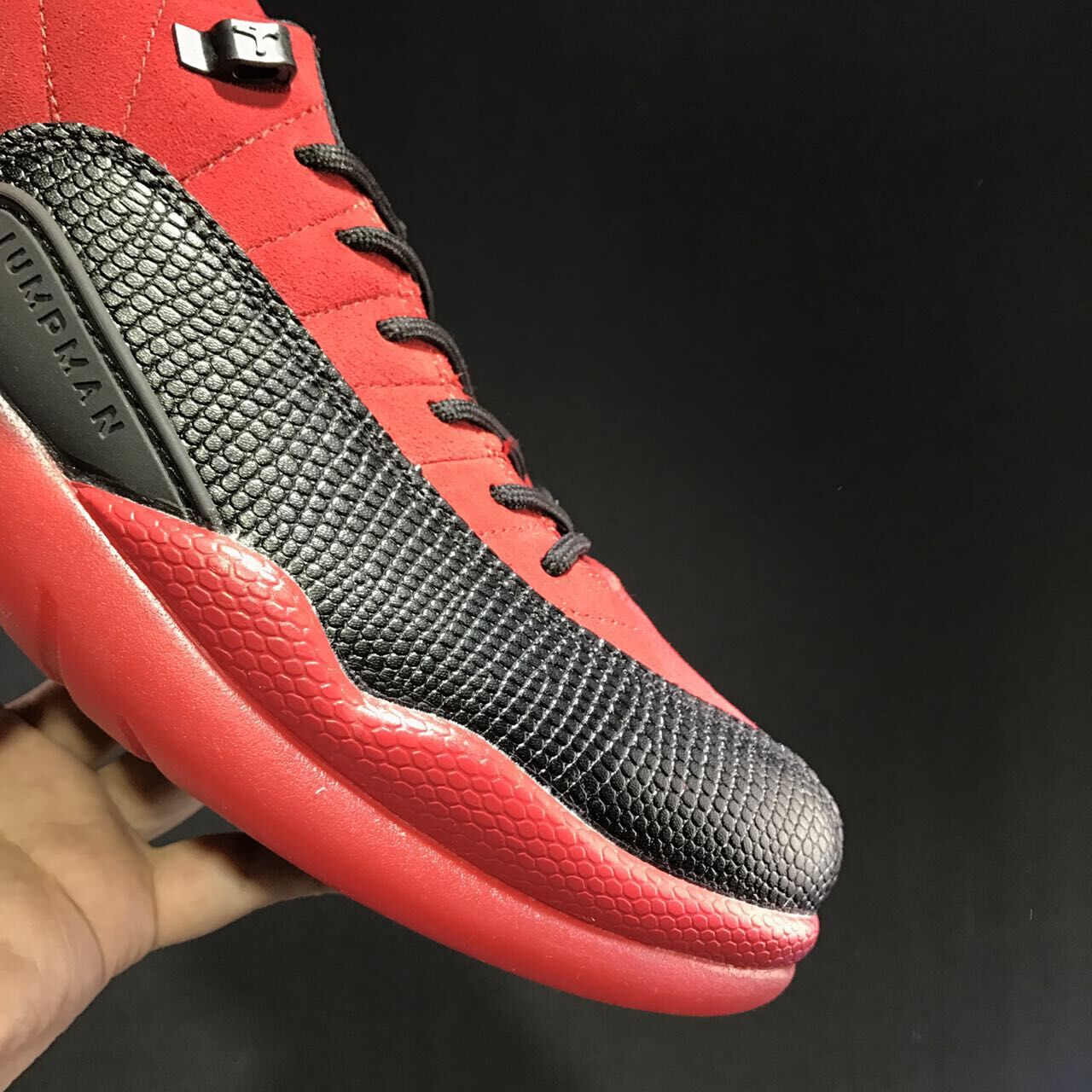 jordan retro 12 red and black