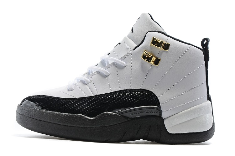 black and white and gold 12s