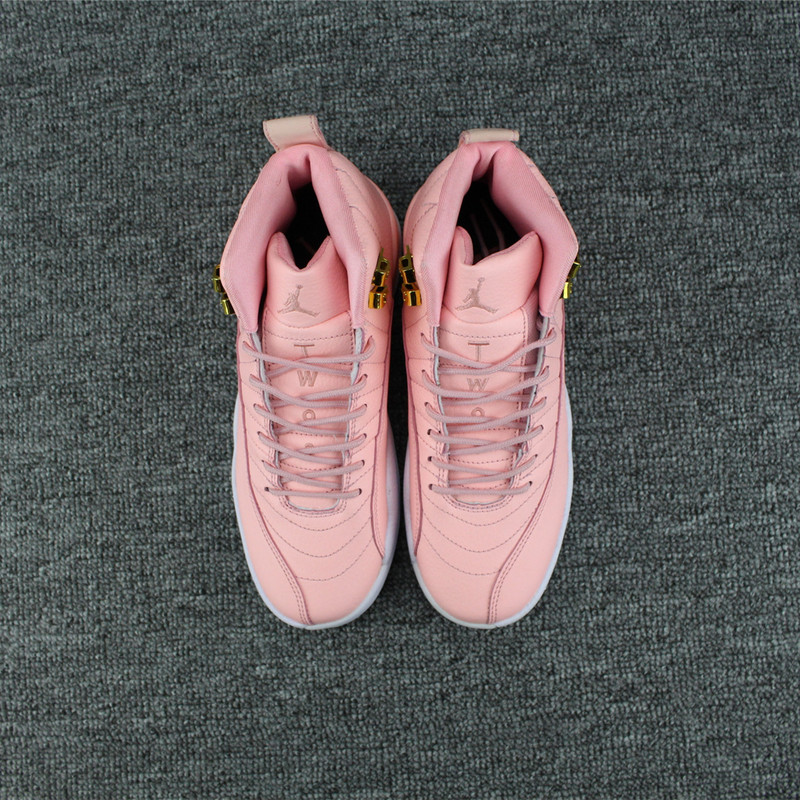 Nike Air Jordan XII 12 Retro Women Basketball Shoes Light Pink White