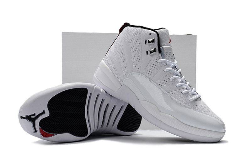Nike Air Jordan 12 Sunrise White Men Basketball Shoes - Febbuy