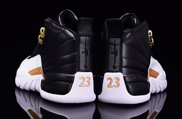 black and white and gold 12s
