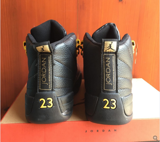 black and yellow 12s size 6.5