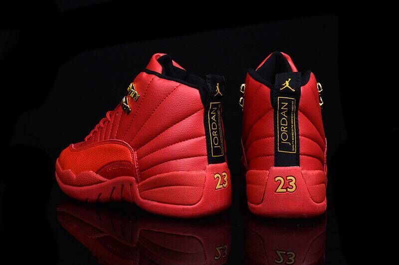 Nike Air Jordan XII Retro 12 Total Red Men Basketball Sneakers Shoes 130690 - Febbuy