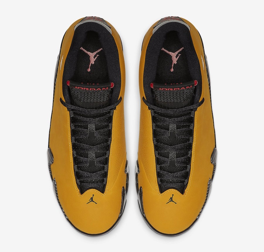 Air Jordan 14 Reverse University Gold Black Red Bq3685 706