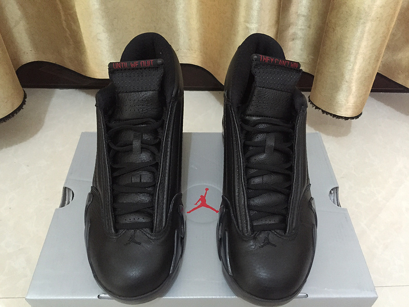 Nike Air Jordan Retro XIV 14 Retro Black gold men basketball shoes - Febbuy