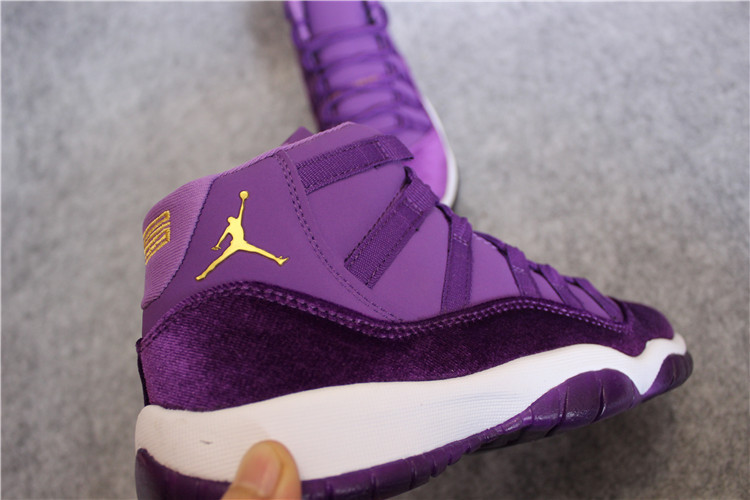 Nike Air Jordan 11 Xi Retro Heiress Velvet Purple Unisex Shoes 852625