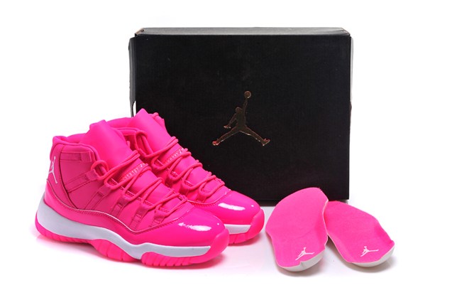 jordan retro 11 pink and white