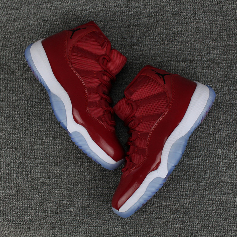 Nike Air Jordan XI 11 Retro Basketball Shoes High Wine Red All Hot