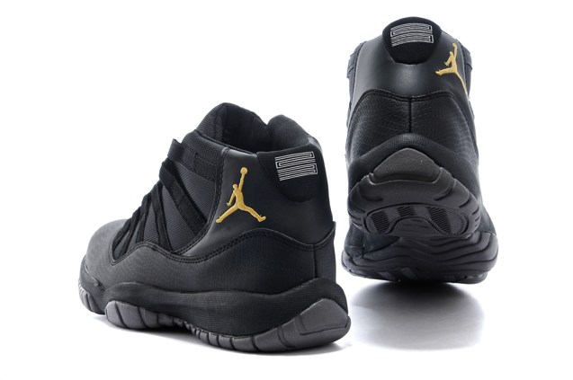 jordan retro 11 gold and black