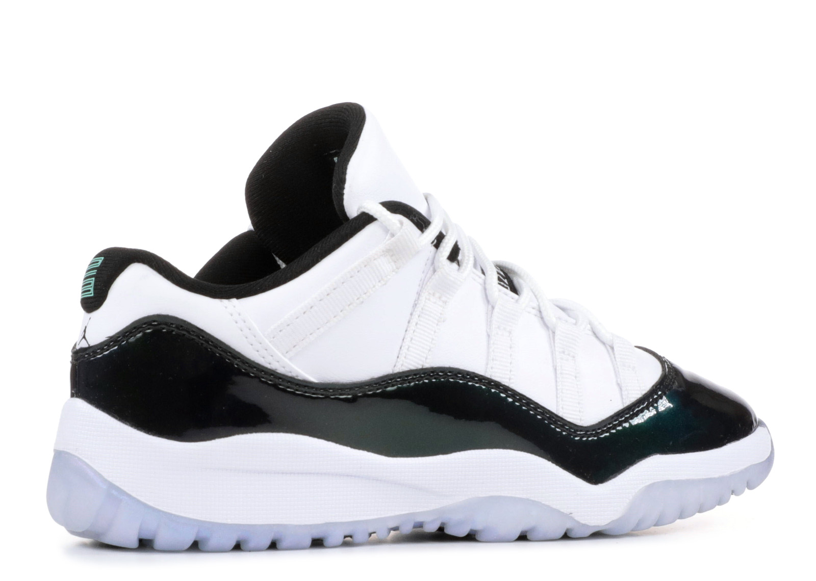 Air Jordan 11 Retro Low Bp Emerald White Rise Black Emerald 505835-145 - Febbuy
