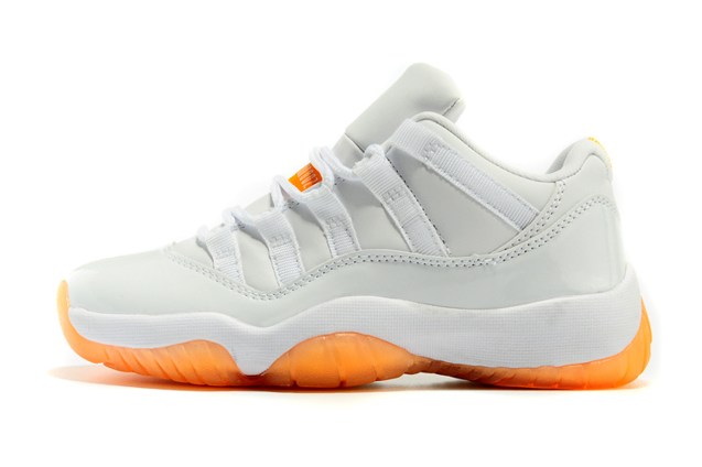 orange and white retro 11