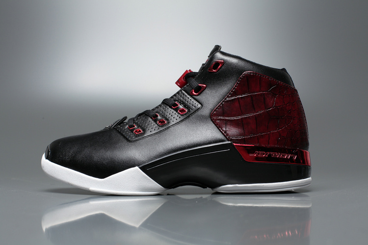 Nike Air Jordan 17 Retro Plus XVII Basketball Shoes Chicago Bulls Black Red White 832816-001 