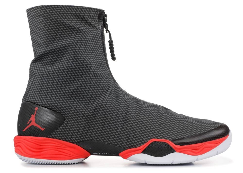 Air Jordan 28 Carbon Fiber Crimson Bright Black 555109020 Febbuy