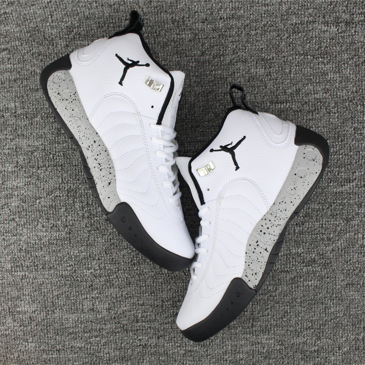 Jordan jumpman pro white and grey discount