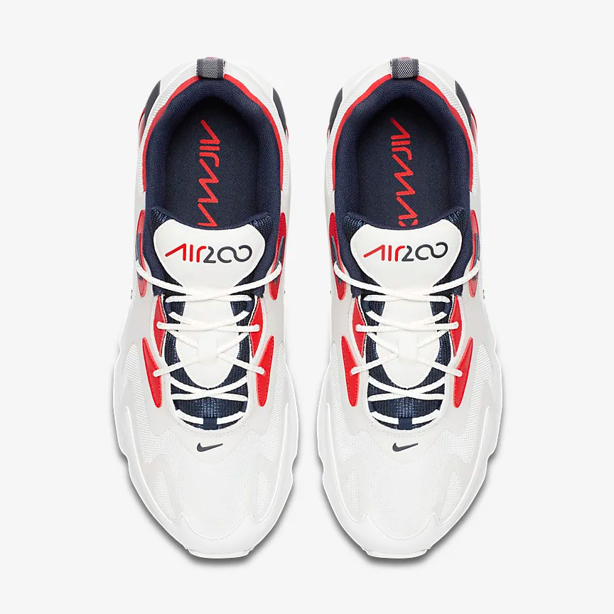 nike air max 200 white red obsidian
