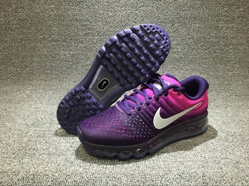 black purple and blue air max