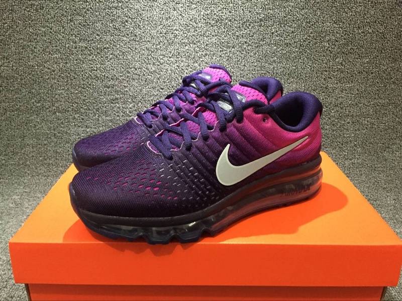 black purple and blue air max