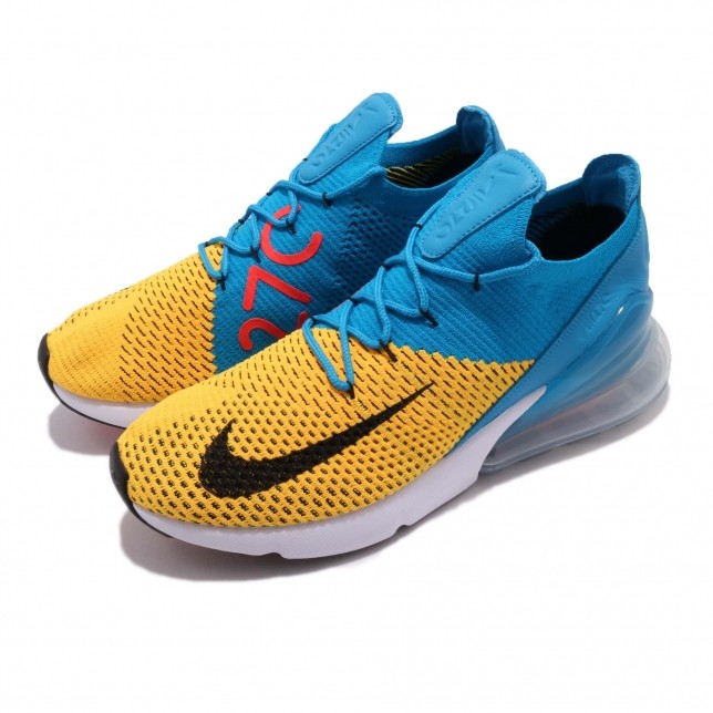 nike 270 orange blue