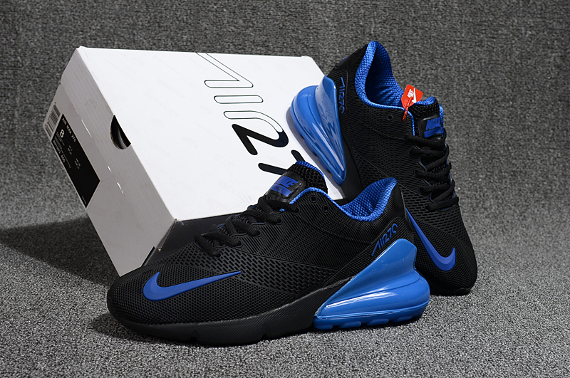black and blue nike air max 270