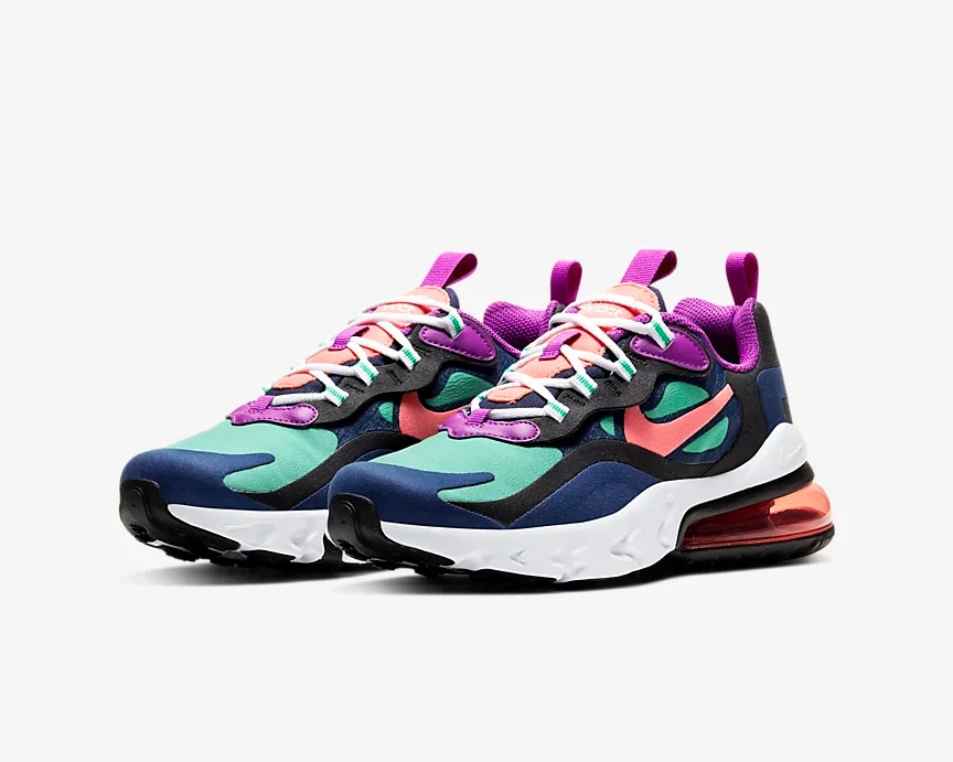 air max 270 react blue and green
