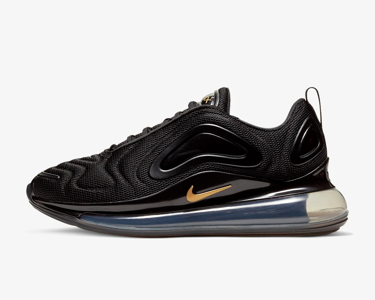 Wmns Nike Air Max 720 Black Metallic Gold Ct2548-001 - Febbuy