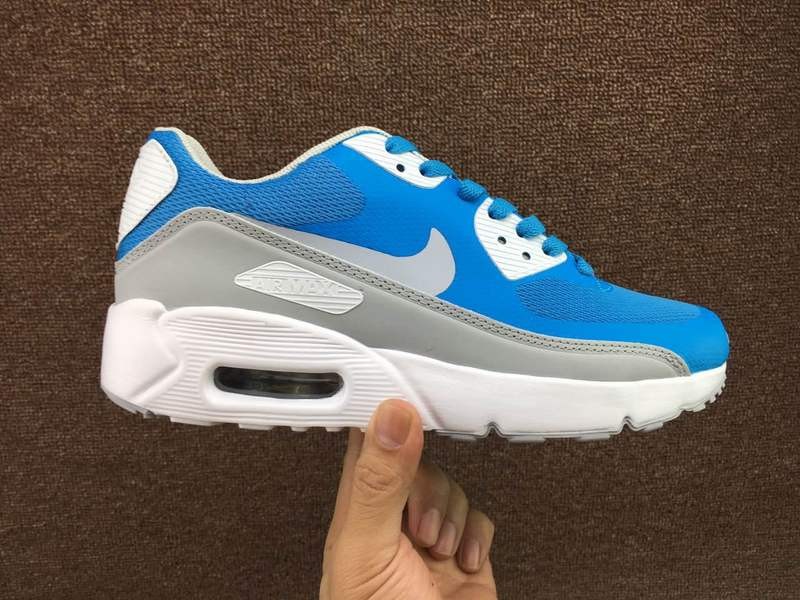 Nike Air Max 90 Ultra 2.0 Essential blue gray white Running Shoes 875695-001 - Sepsale