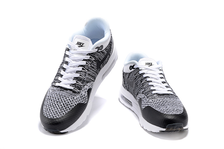 Nike Air Max 1 Ultra Flyknit White Black Oreo NEW DS NSW Running Shoes HTM 843384-100 Nike Air Max 1 Ultra Flyknit White Black Oreo NEW DS NSW Running Shoes HTM 843384-100