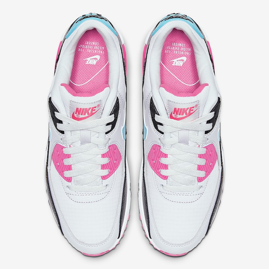 air max 90 pink teal