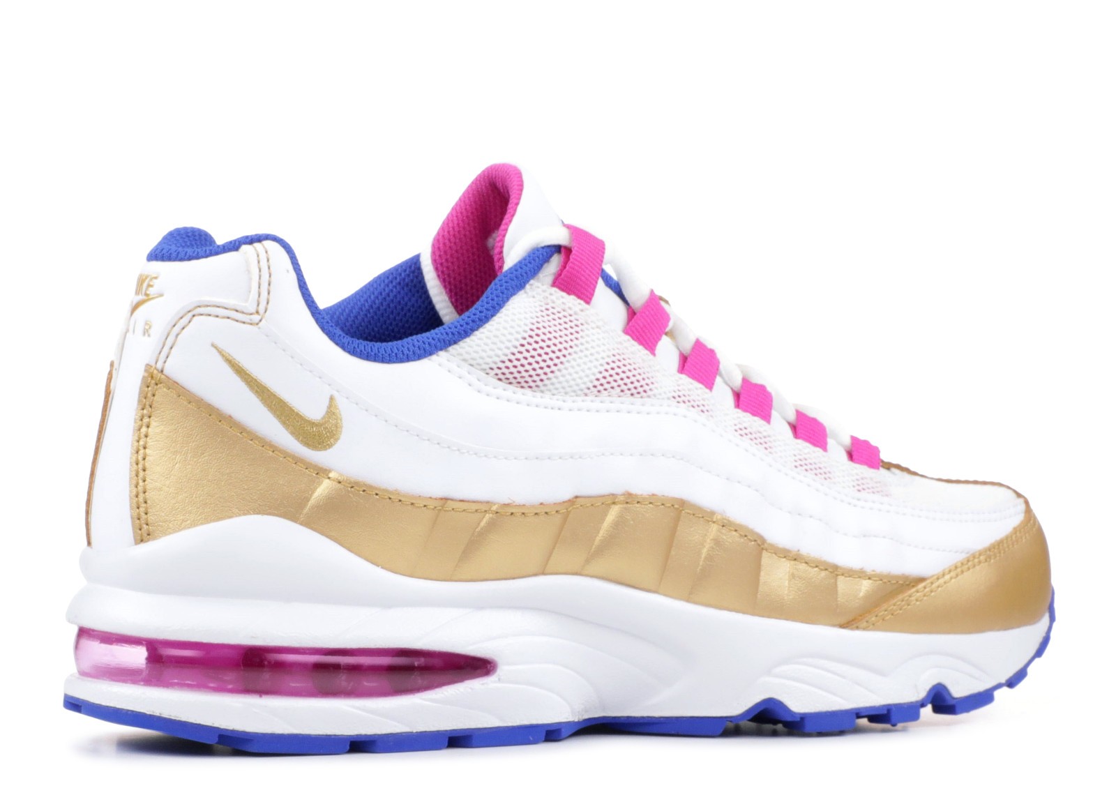 gold and white air max 95