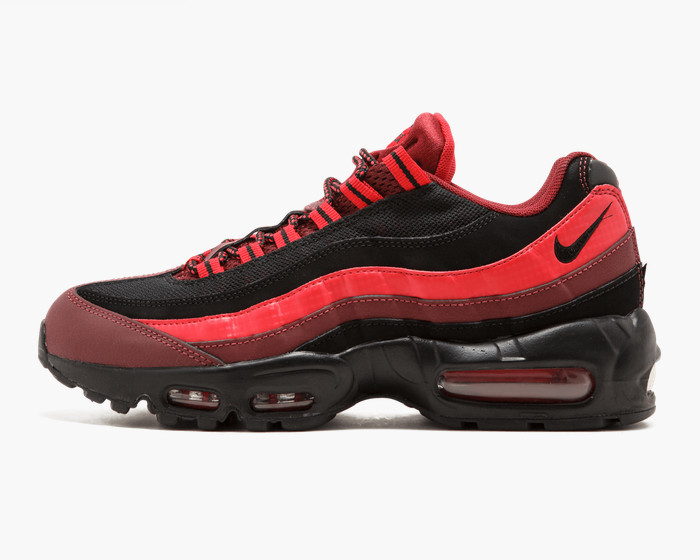 Nike Air Max 95 Essential Team Red Black Running Shoes 749766-600 - Febbuy