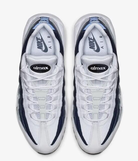nike air max 95 midnight navy white
