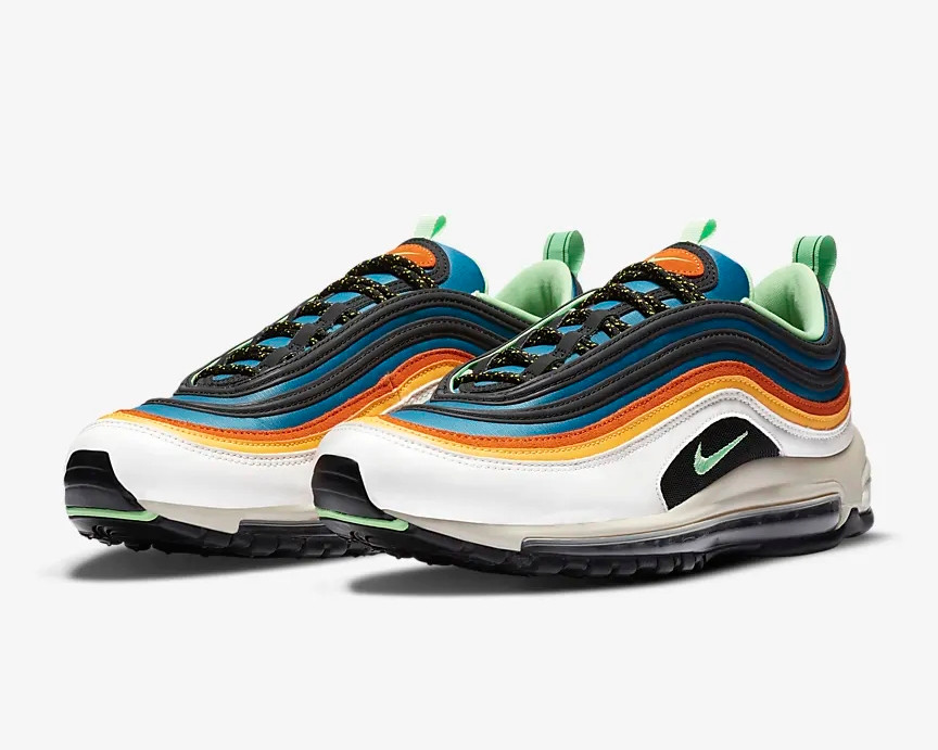 Nike Air Max 97 Green Abyss Illusion Green Black White CZ7868-300 - Febbuy