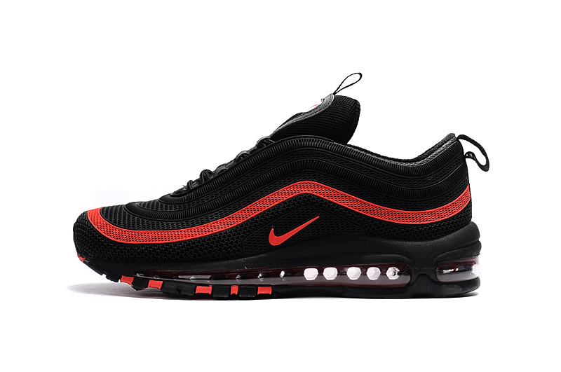 Nike Air Max 97 Plastic drop black and red KPU TPU Men Running Shoes ...